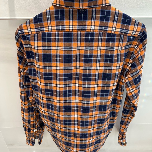 Awesome MGF plaid shirt, orange/blue - Picture 2 of 3